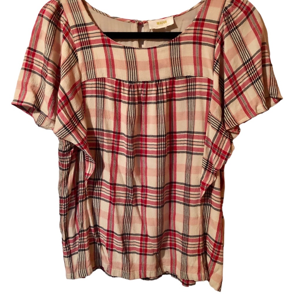 Anthropologie medium flutter sleeve top
